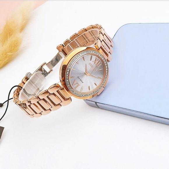 ***BRAND NEW*** Citizen Women's Eco-Drive Rosetone Diamond Capella Watch - Picture 5 of 13